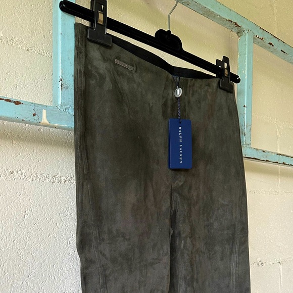 NWT! ($1,298) Polo Ralph Lauren Suede Skinny Stretch Pants - Picture 15 of 16